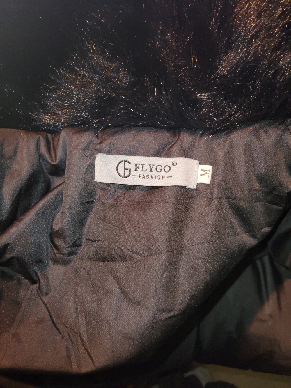 Women's Black Faux Fur Coat